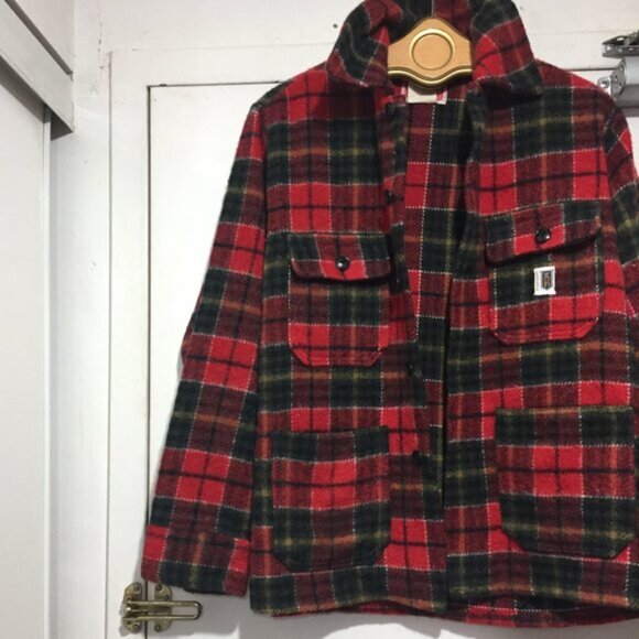 VINTAGE REGENT WOOL BLEND PLAID SHIRT JACKETS SIZE M - Picture 2 of 3